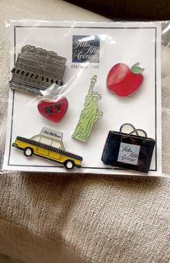 Saks Fifth Avenue New York Collection Enamel Pins Set of 6